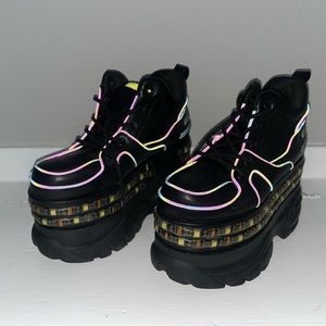 Dolls Kill Black Rave Sneakers